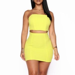 Yellow two piece set